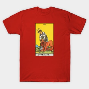 The Strength tarot card T-Shirt